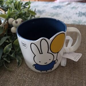 Cute Miffy Bunny Mug with Yellow Balloon